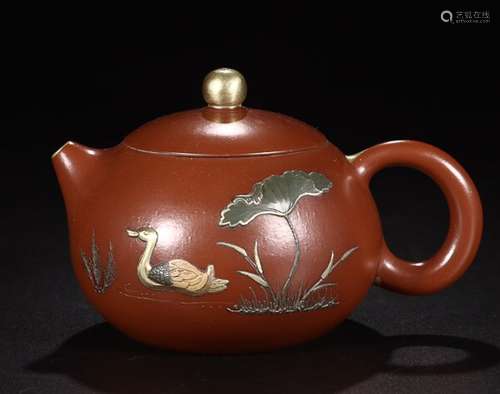 "ZHOU GUI ZHEN "MARK ZISHA TEAPOT