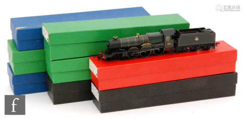 A collection of eight OO gauge Hornby locomotives, including 4-6-2 BR green 'Great Western' 7007, 4-6-0 BR green 'Sudeley Castle', assorted Black Five locomotives, etc., without original boxes. (8) AMENDMENT: Some boxes have now been added to this lot.