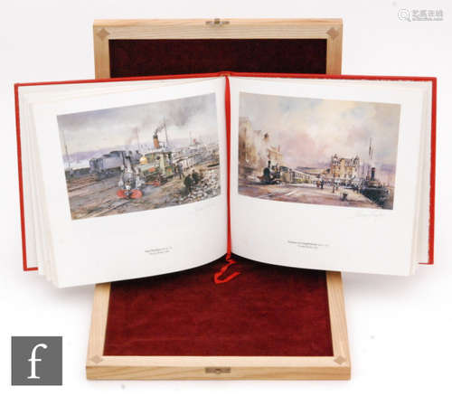 A limited edition of twenty five copies of To the Seaside by the Guild of Railway Artists contained in a fitted wooden case.