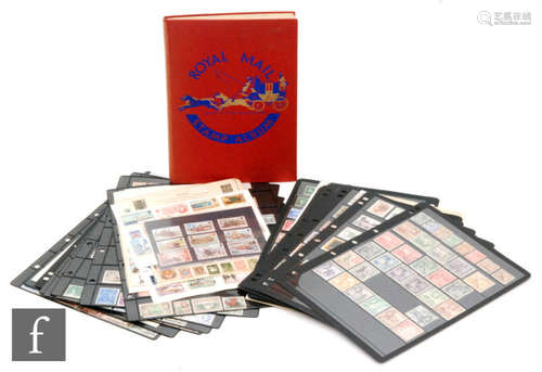 A collection of world and Commonwealth stamps contained in album, loose sheets and mounts