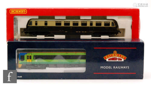 An OO gauge Bachmann 31-516 158 2 car DMU in Central Trains livery, together with a Hornby DCC Ready R2524 GWR Diesel Railcar No.29, both boxed. (2)