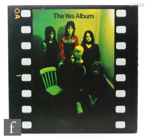 Yes, a signed album 'The Yes Album' 2400101 stereo, signed in blue ink Chris Squire, Tony Kaye, Steve Howe, Jon Anderson.