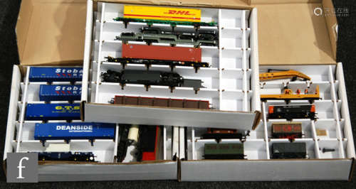 A collection of OO gauge rolling stock, including Hornby, Triang and kit built examples. All unboxed. (41) AMENDMENT: Some boxes have now been added to this lot.