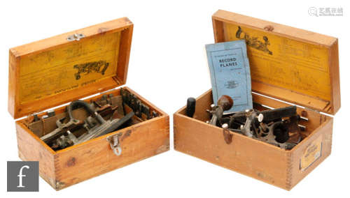 Two Record multi-plane No. 405 with accessories, each in original boxes (2)