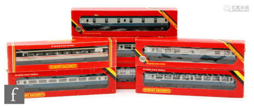 A collection of ten OO gauge Hornby BR coaches, mostly Inter-City, boxed. (10)