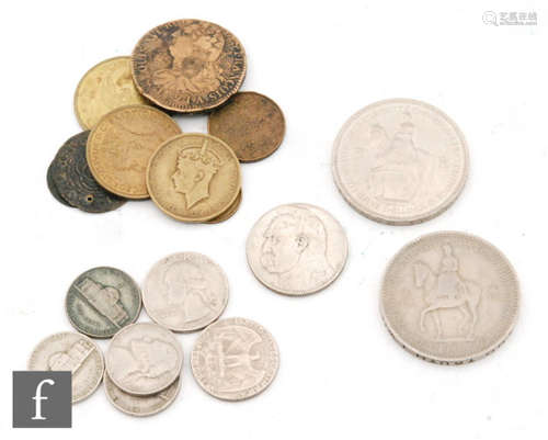 A collection of world coins mainly 20th Century including Continental and American etc, (qty)