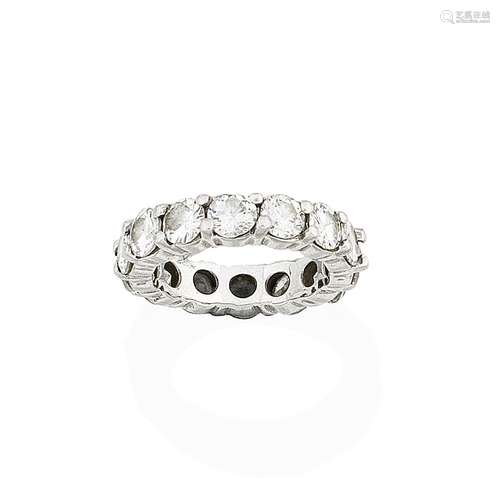 A diamond eternity ring