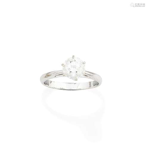 A diamond single-stone ring