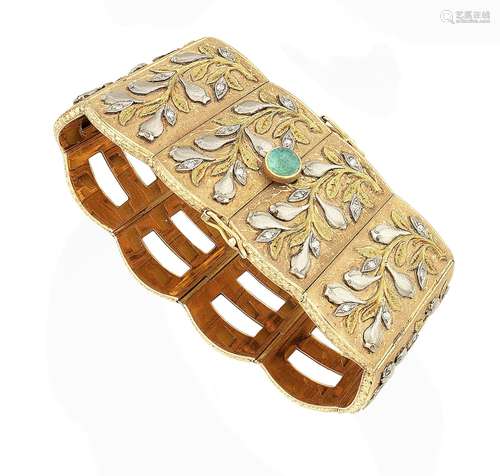 A gem-set cuff bracelet, by Cazzaniga, circa 1950