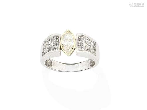 A diamond dress ring