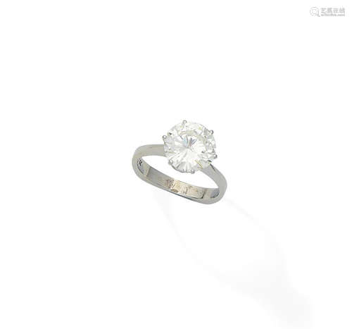 A diamond single-stone ring