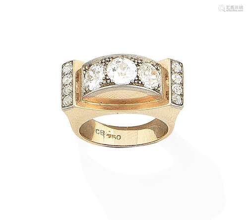 A diamond dress ring