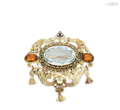 A multi gem-set jewel, second quarter of the 19th century