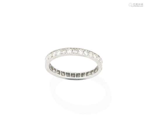 A diamond eternity ring