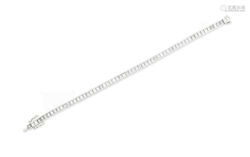 A diamond line bracelet