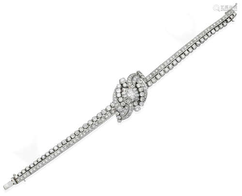 A diamond bracelet, circa 1955