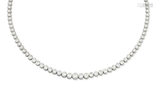 A diamond necklace