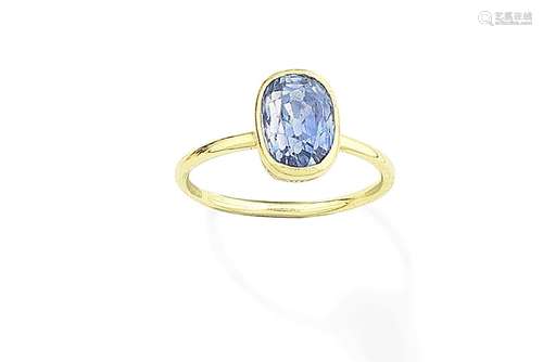 A sapphire ring