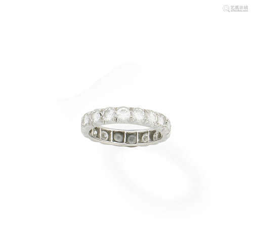 A diamond eternity ring