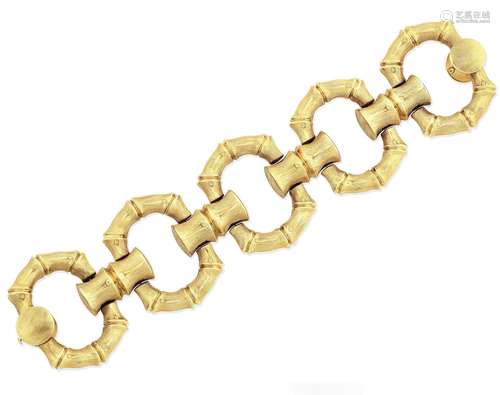 A fancy-link bracelet