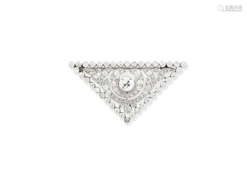 A diamond brooch