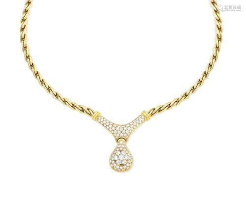 A diamond necklace