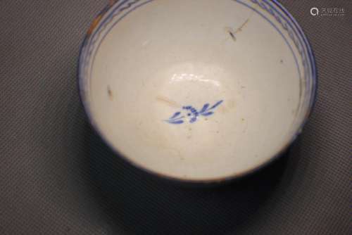 white and blue porcelain