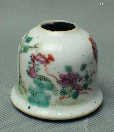 A FAMILE ROSE TEAPOT IN FLOWER AND BUID PATTERN