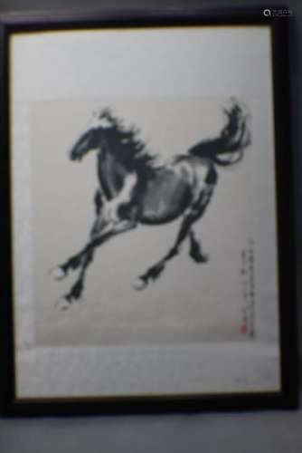 XU BEIHONG SIGNED PRINTING