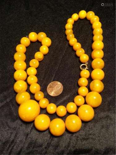Amber  NECKLACE 78.6g