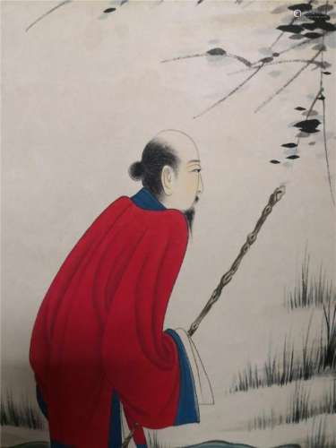 Hand-made scroll painting Zhang Daqian