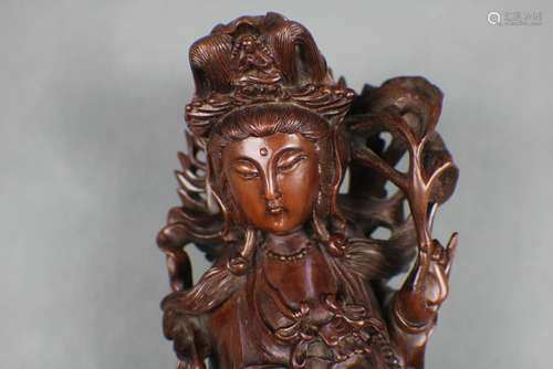 woodcarving  GUAN YIN QING  Dynasty