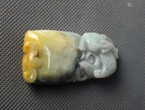 A Yellow Jadeite Happyness Handpiece