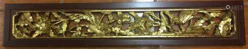 Wood Carving of Birthday Celebration Picture