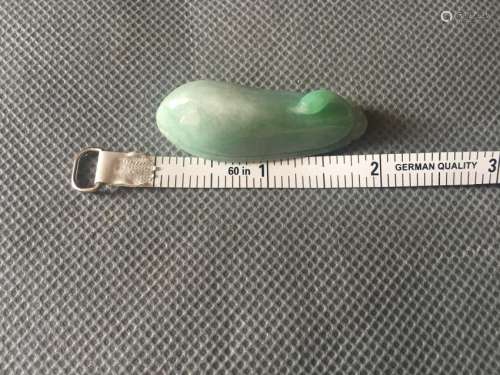 jadeit bean length 5 cm