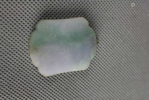 QING DYNASTY JADEITE PANDANT