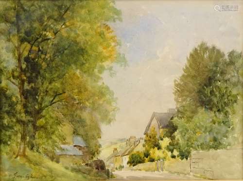 Rural Village Scene,