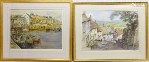 'Gold Hill, Shaftesbury' and 'Crail Harbour, Fifeshire',