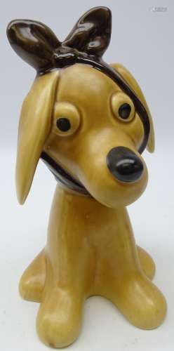 Large Sylvac 'Toothache' seated dog no.