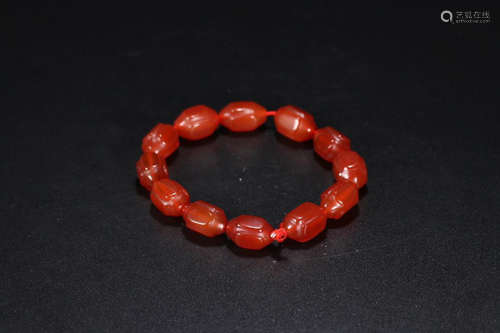 A RED CORAL BRACELET