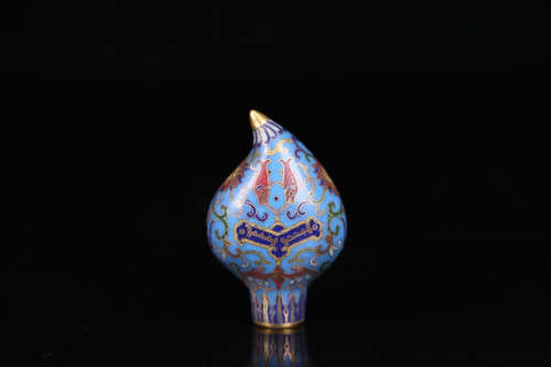 A CLOISONNE SNUFF BOTTLE