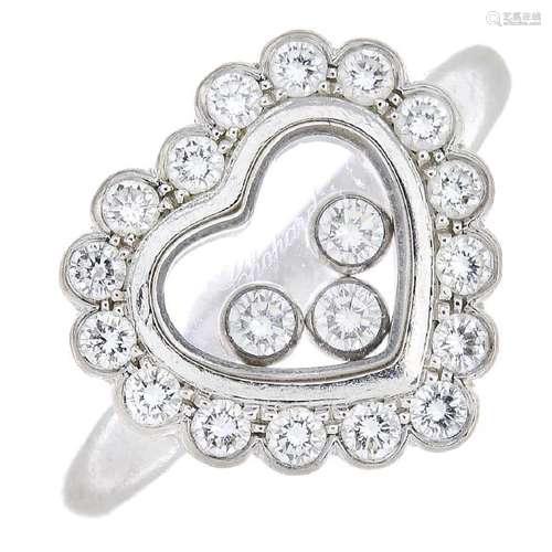 CHOPARD - a 'Happy Diamonds' ring. The three