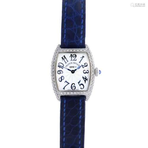 FRANCK MULLER - a lady's 18ct gold diamond 'Cintrée