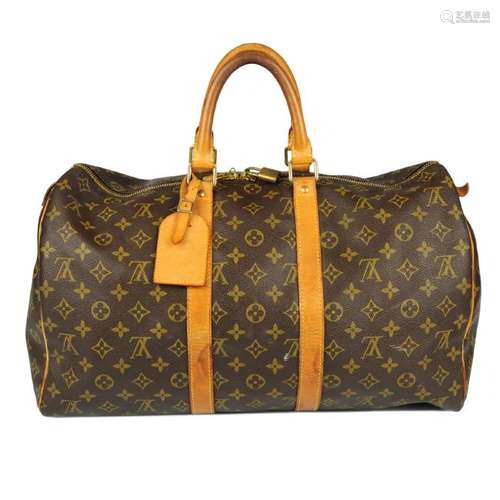 LOUIS VUITTON - a Monogram Keepall 45 luggage bag.