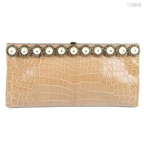 VALENTINO - a cultured pearl, rhinestone embellished