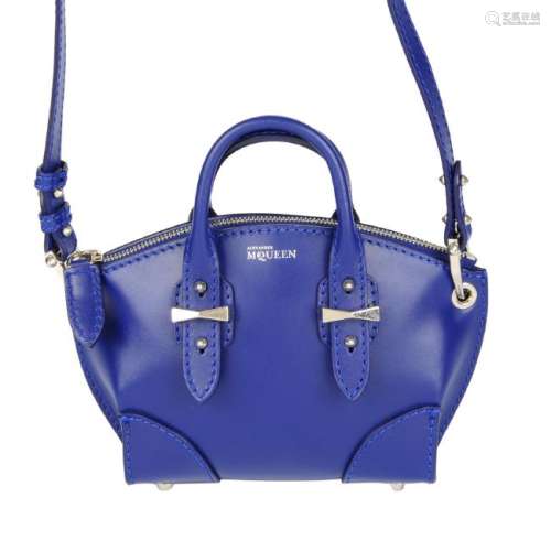 ALEXANDER MCQUEEN - a blue Mini Legend crossbody