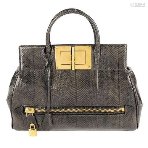 TOM FORD - a python skin Natalia Doctor Bag. Designed