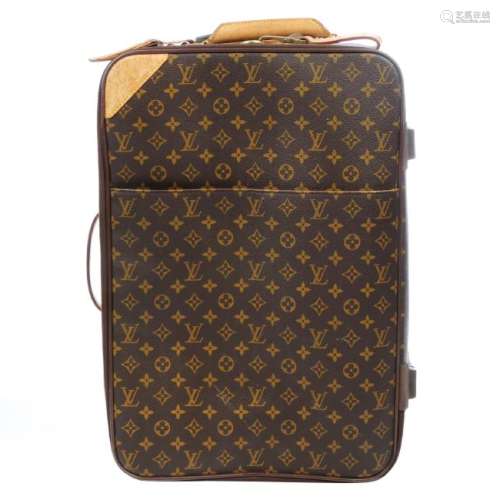 LOUIS VUITTON - a Monogram Pégase 55 rolling suitcase.