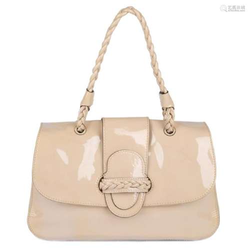 VALENTINO - a patent leather handbag. Crafted from