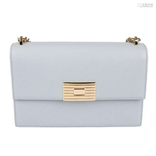 RALPH LAUREN - a pale blue leather handbag. Designed